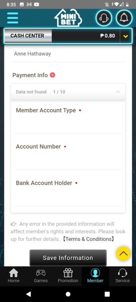 MINIBET App Download Bonus 5