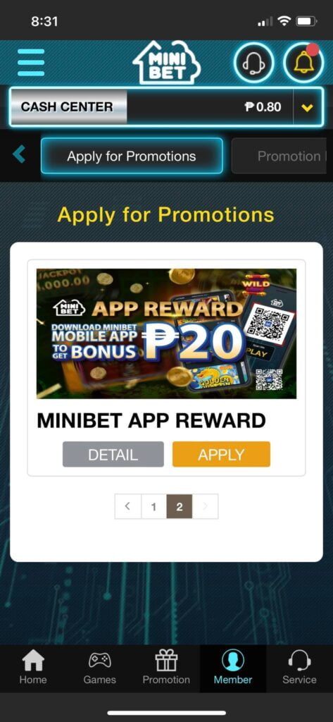 How to Apply for MINIBET App Reward (iOS) 12