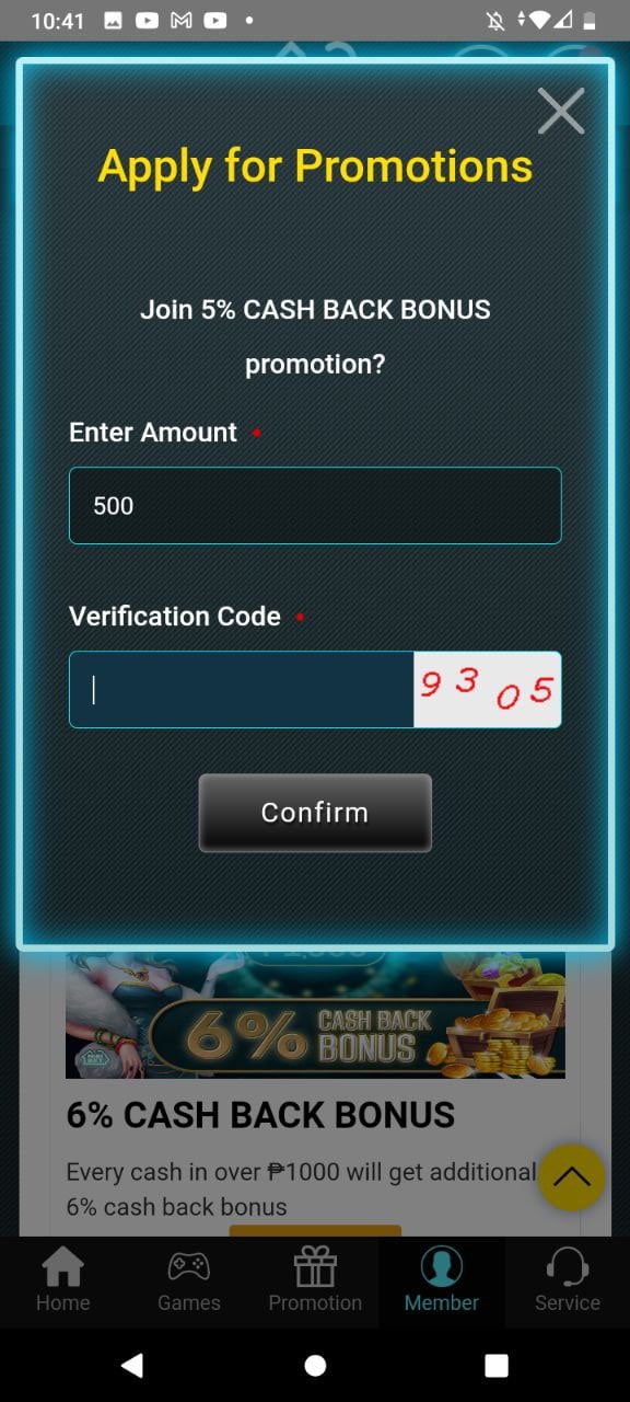 MINIBET CASH BACK APPLY Tutorial 9